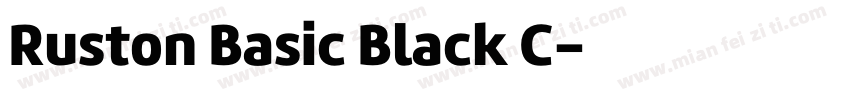 Ruston Basic Black C字体转换